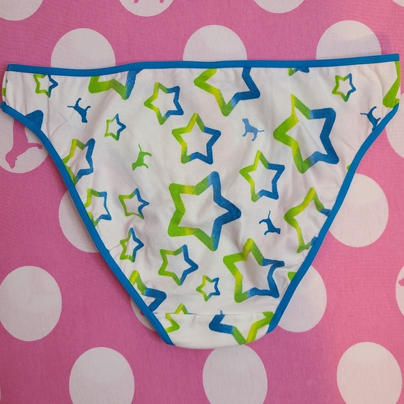 RARE Victoria's Secret PINK Vintage Graphic Cotton Low-rise Bikini Size M - Picture 3 of 5